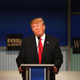 GOP presidential candidate Donald Trump makes a facial expression during the Republican presidential debate in Milwaukee Nov. 10, 2015.
Scott Olson/Getty Images